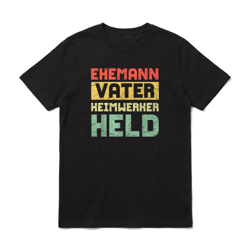 Ehemann Vater Heimwerker Held T-Shirt – Klassisches T-Shirt in Schwarz