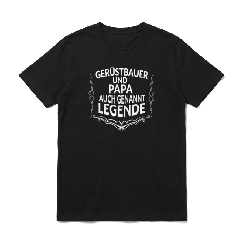 Gerüstbauer Papa Sprüche Handwerk T-Shirt – Klassisches T-Shirt in Schwarz