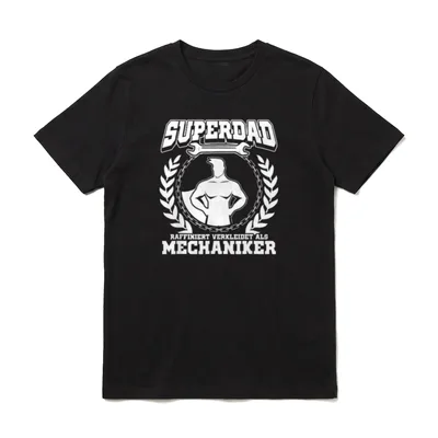 Schrauber Vater Papa Mechaniker T-Shirt – Klassisches T-Shirt in Schwarz