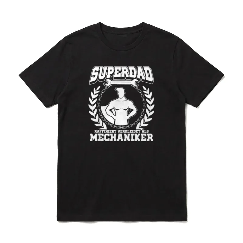 Schrauber Vater Papa Mechaniker T-Shirt – Klassisches T-Shirt in Schwarz