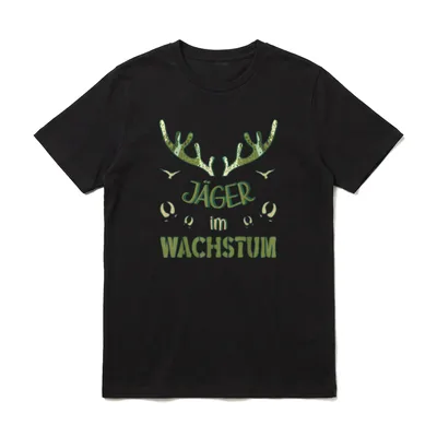 Jagd Papa und Sohn T-Shirt – Klassisches T-Shirt in Schwarz