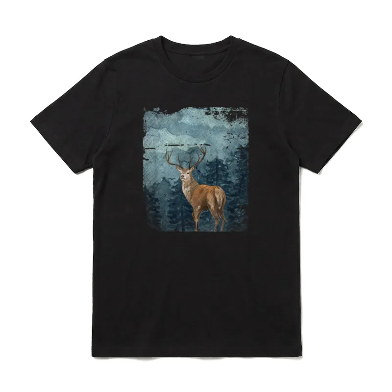Hirschjäger Vater Jagen Jäger T-Shirt – Klassisches T-Shirt in Schwarz