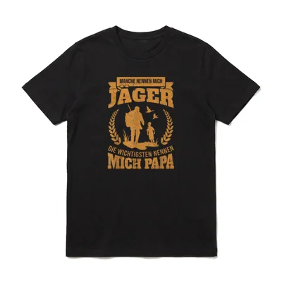 Jagd Lustiges Manche Nennen T-Shirt – Klassisches T-Shirt in Schwarz