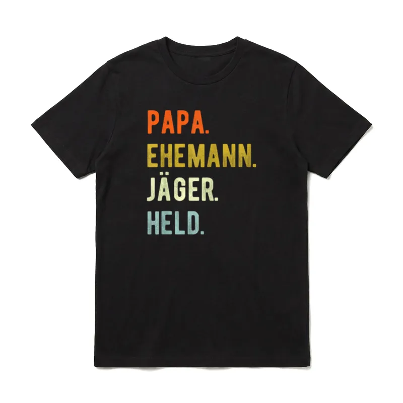 Jäger Papa Jagd Spruch T-Shirt – Klassisches T-Shirt in Schwarz