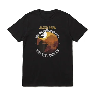 Jäger Papa Vatertag Jagd T-Shirt – Klassisches T-Shirt in Schwarz