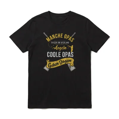 Jäger Opa Jagd Jäger T-Shirt – Klassisches T-Shirt in Schwarz