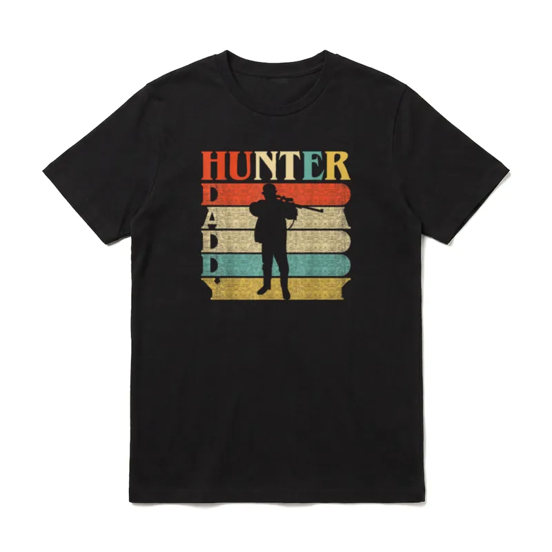 Retro Vintager Vati-Jäger-lustiges Vati T-Shirt – Klassisches T-Shirt in Schwarz