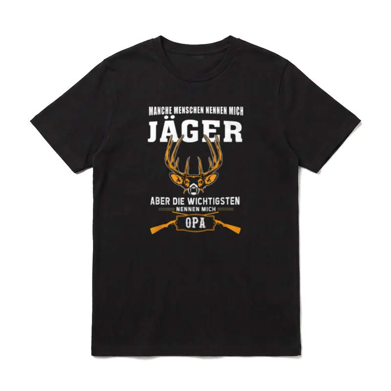 Jäger Opa Jagd I T-Shirt – Klassisches T-Shirt in Schwarz