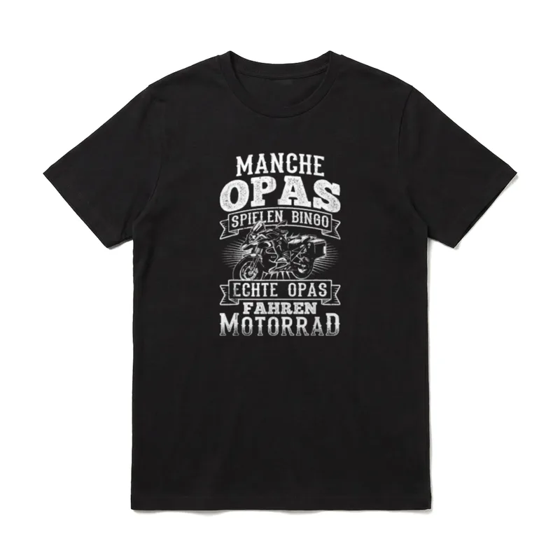 Motorrad T-Shirt Herren – Klassisches T-Shirt in Schwarz