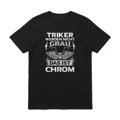 Biker T-Shirt – Klassisches T-Shirt in Schwarz