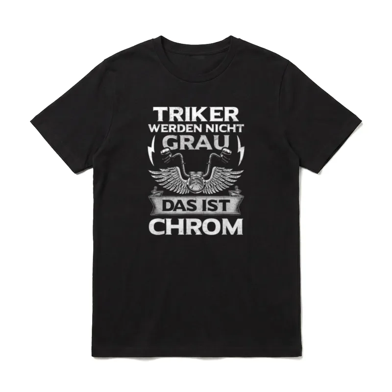 Biker T-Shirt – Klassisches T-Shirt in Schwarz