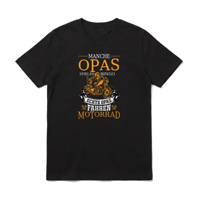 T-Shirt Sprüche Männer Motorrad – Klassisches T-Shirt in Schwarz