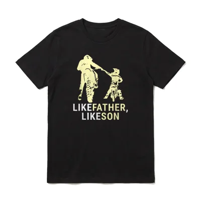 Motocross Vater Und Sohn T-Shirt – Klassisches T-Shirt in Schwarz