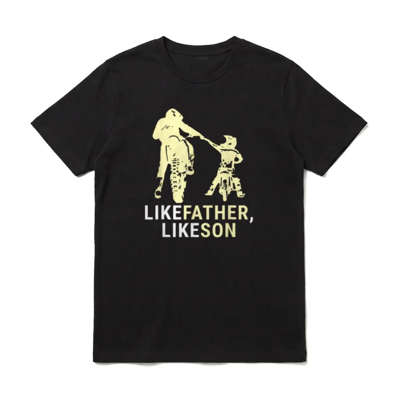 Motocross Vater Und Sohn T-Shirt – Klassisches T-Shirt in Schwarz