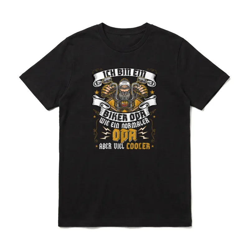 Biker T-Shirt Design – Klassisches T-Shirt in Schwarz