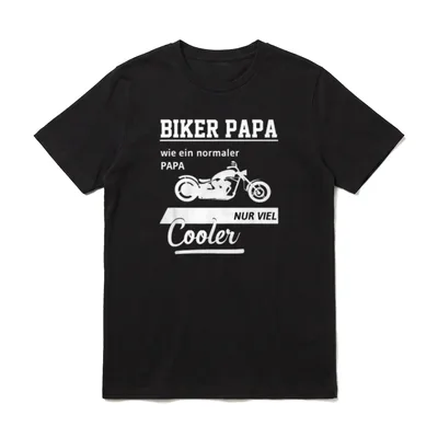 Vatertagsgeschenk Motorrad Männertag Cooler T-Shirt – Klassisches T-Shirt in Schwarz