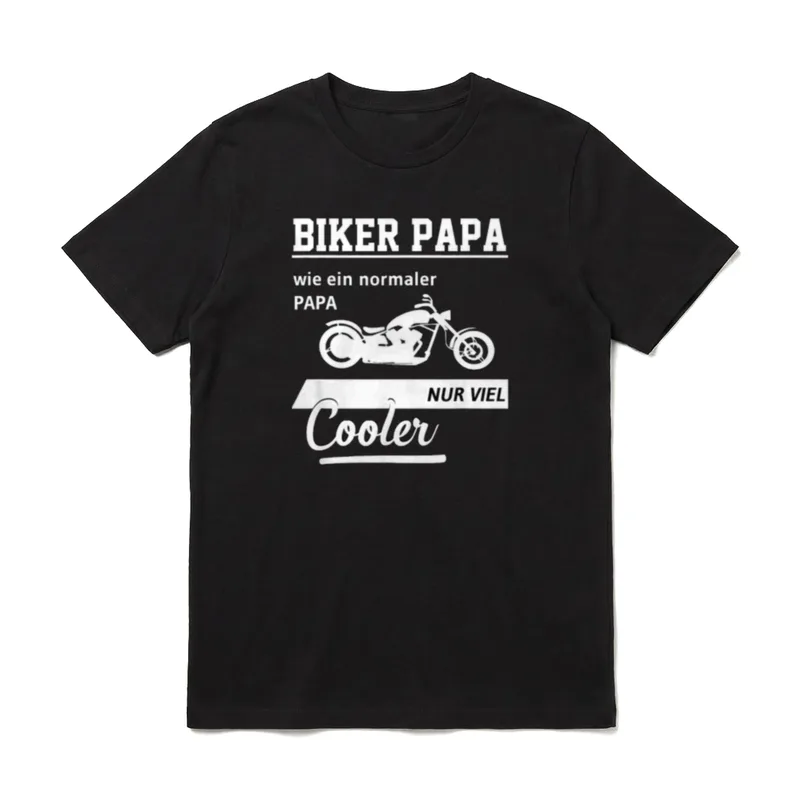 Vatertagsgeschenk Motorrad Männertag Cooler T-Shirt – Klassisches T-Shirt in Schwarz