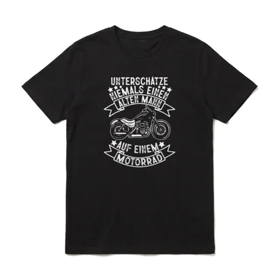 Unterschätze Niemals Alten T-Shirt – Klassisches T-Shirt in Schwarz