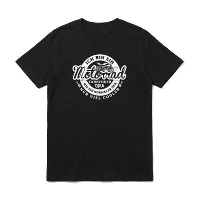 Motorrad Opa Motorrad für Biker T-Shirt – Klassisches T-Shirt in Schwarz