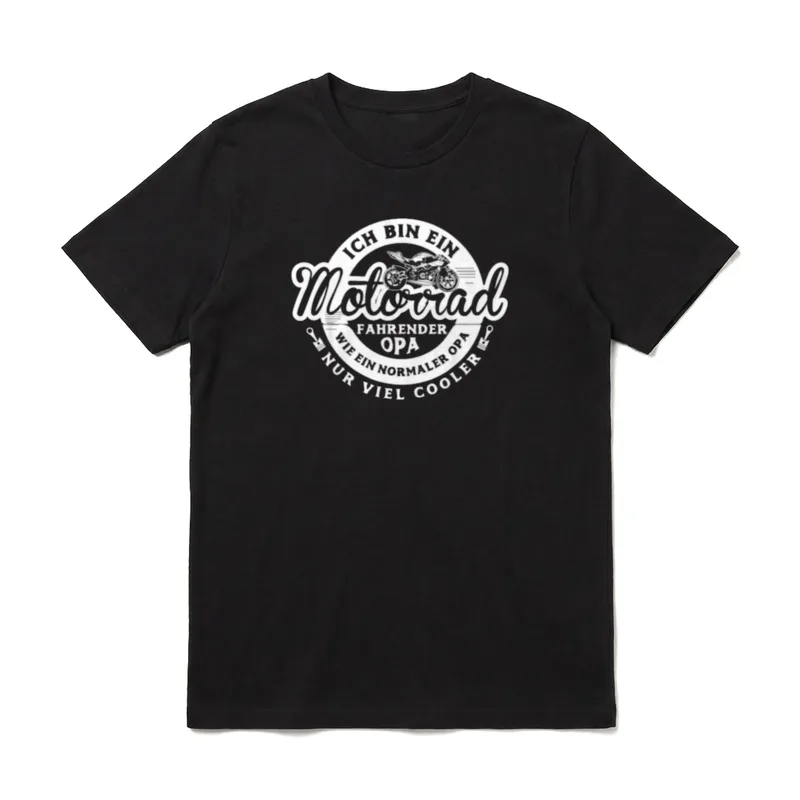 Motorrad Opa Motorrad für Biker T-Shirt – Klassisches T-Shirt in Schwarz