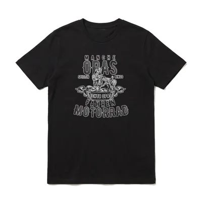 Opa Motorrad Biker Bingo T-Shirt – Klassisches T-Shirt in Schwarz