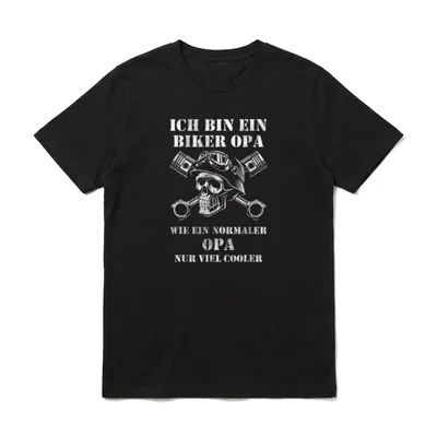 Ich bin ein Biker T-Shirt – Klassisches T-Shirt in Schwarz