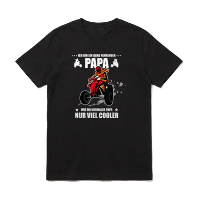 Viel cooler Quad fahrender T-Shirt – Klassisches T-Shirt in Schwarz