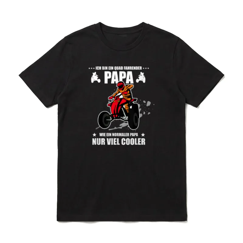 Viel cooler Quad fahrender T-Shirt – Klassisches T-Shirt in Schwarz