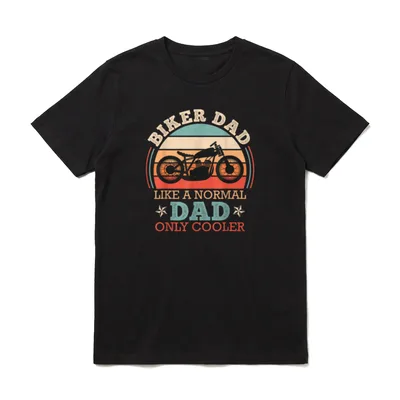 Biker Dad wie T-Shirt – Klassisches T-Shirt in Schwarz