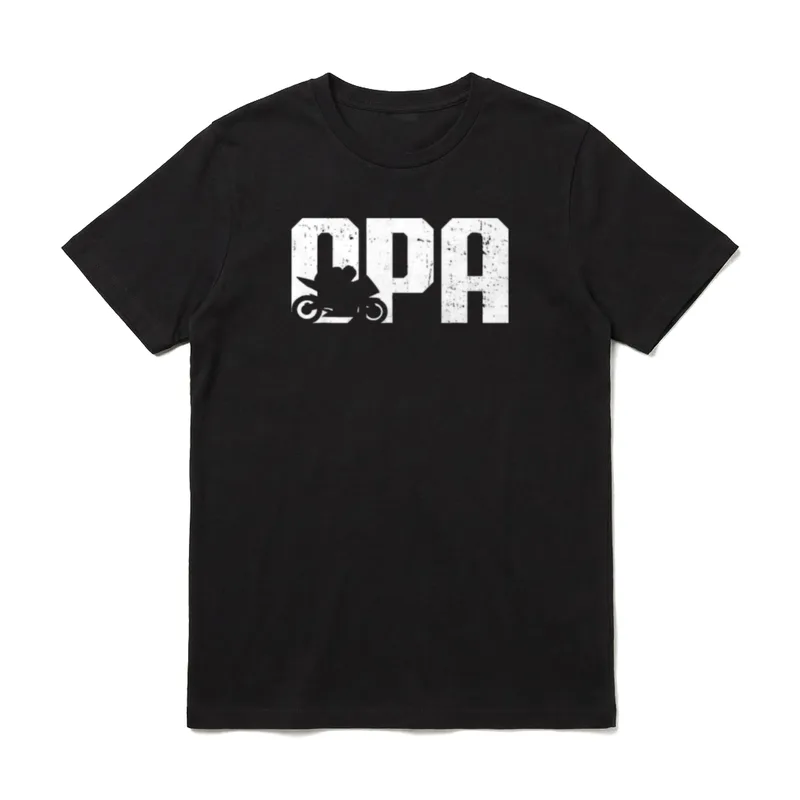 Vatertag Lustiges Motorrad Opa T-Shirt – Klassisches T-Shirt in Schwarz