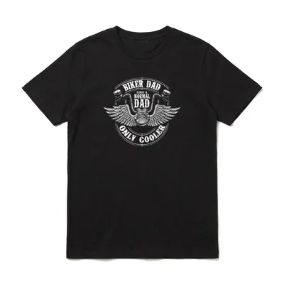 Motorrad Fahren Bike Papa T-Shirt – Klassisches T-Shirt in Schwarz