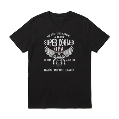 Opa 2020 Biker Motorrad T-Shirt – Klassisches T-Shirt in Schwarz