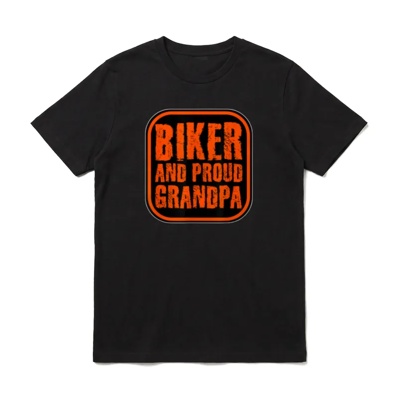 Biker Grandpa Shirt – Klassisches T-Shirt in Schwarz