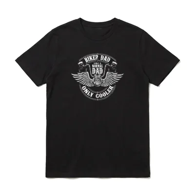 Biker Papa wie T-Shirt – Klassisches T-Shirt in Schwarz