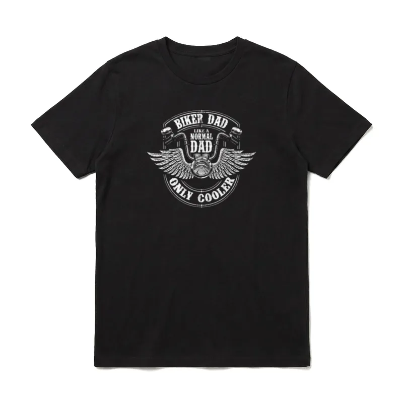Biker Papa wie T-Shirt – Klassisches T-Shirt in Schwarz