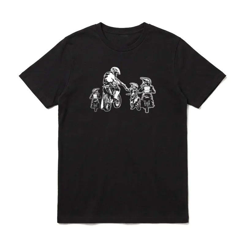 Motocross Dirt Bike Dad Motorrad & Biker T-Shirt – Klassisches T-Shirt in Schwarz