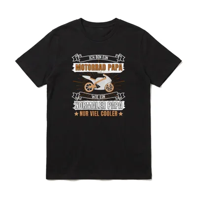 ICH BIN EIN MOTORRAD PAPA! T-Shirt – Klassisches T-Shirt in Schwarz