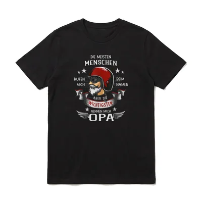Die wichtigsten Menschen nennen T-Shirt – Klassisches T-Shirt in Schwarz
