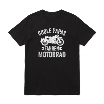 Motorrad Coole Papas Fahren T-Shirt – Klassisches T-Shirt in Schwarz