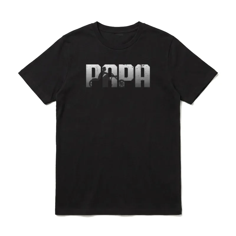 Vatertag Motorrad Papa Biker T-Shirt – Klassisches T-Shirt in Schwarz