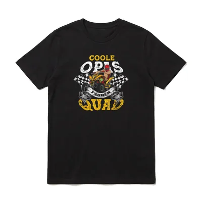 Coole Opas fahren Quad Lustiges T-Shirt – Klassisches T-Shirt in Schwarz