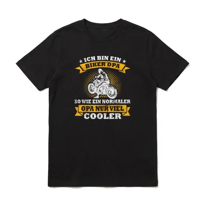 Motorradfahrer Biker Motorsport Großvater T-Shirt – Klassisches T-Shirt in Schwarz