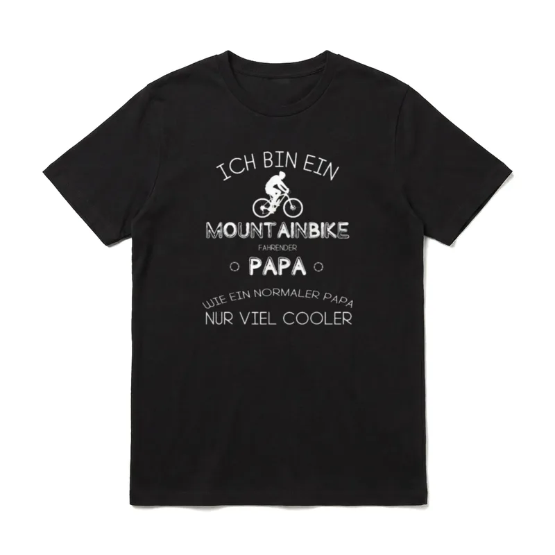 Mountain Biker T-Shirt – Klassisches T-Shirt in Schwarz