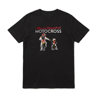 Alles von Papa gelernt T-Shirt – Klassisches T-Shirt in Schwarz