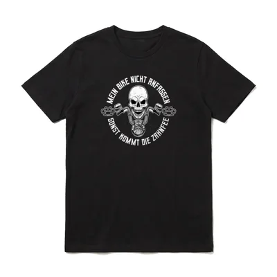 Motorrad Biker Papa Bikergang T-Shirt – Klassisches T-Shirt in Schwarz