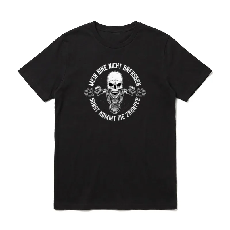Motorrad Biker Papa Bikergang T-Shirt – Klassisches T-Shirt in Schwarz