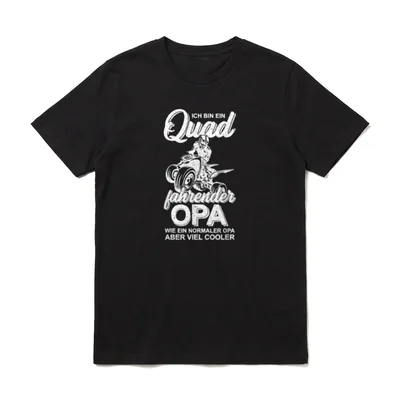 Quad Fahrer Opa Offroad T-Shirt – Klassisches T-Shirt in Schwarz
