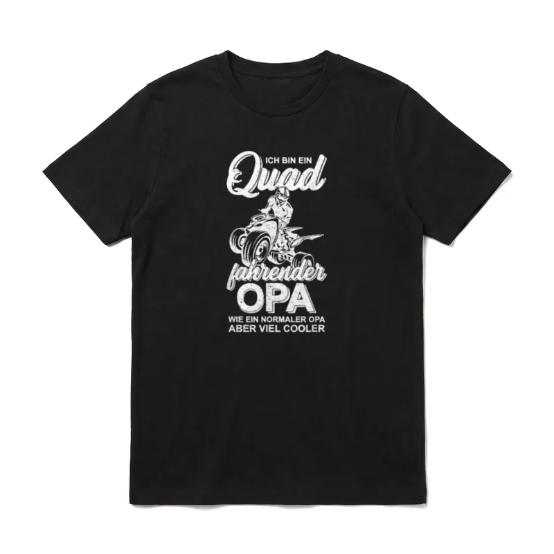 Quad Fahrer Opa Offroad T-Shirt – Klassisches T-Shirt in Schwarz