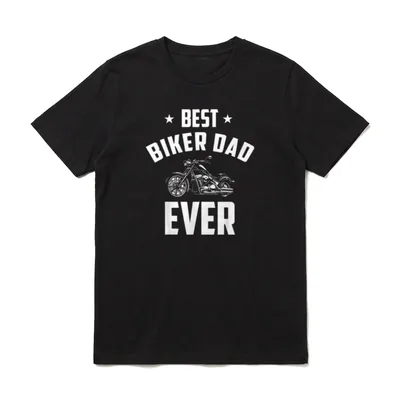 Best Biker Dad Papa T-Shirt – Klassisches T-Shirt in Schwarz