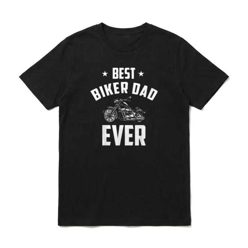 Best Biker Dad Papa T-Shirt – Klassisches T-Shirt in Schwarz
